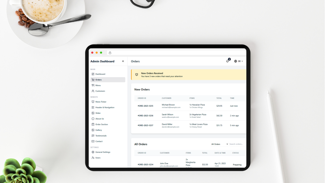 GastroFox Lieferdienst Software